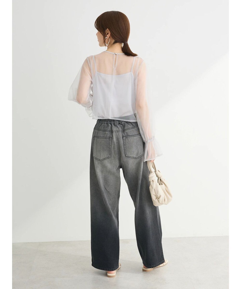 Green Parks ・ＥＬＥＮＣＡＲＥ　ＤＵＥ　チュールギャザーブラウス 