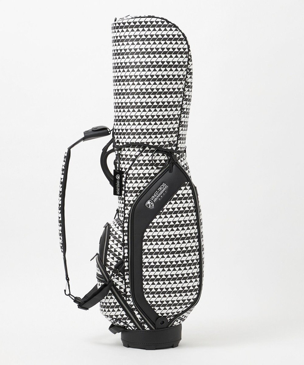 23区GOLF 【UNISEX】フラッグ総柄キャディバッグ　他と被らないデザイン 