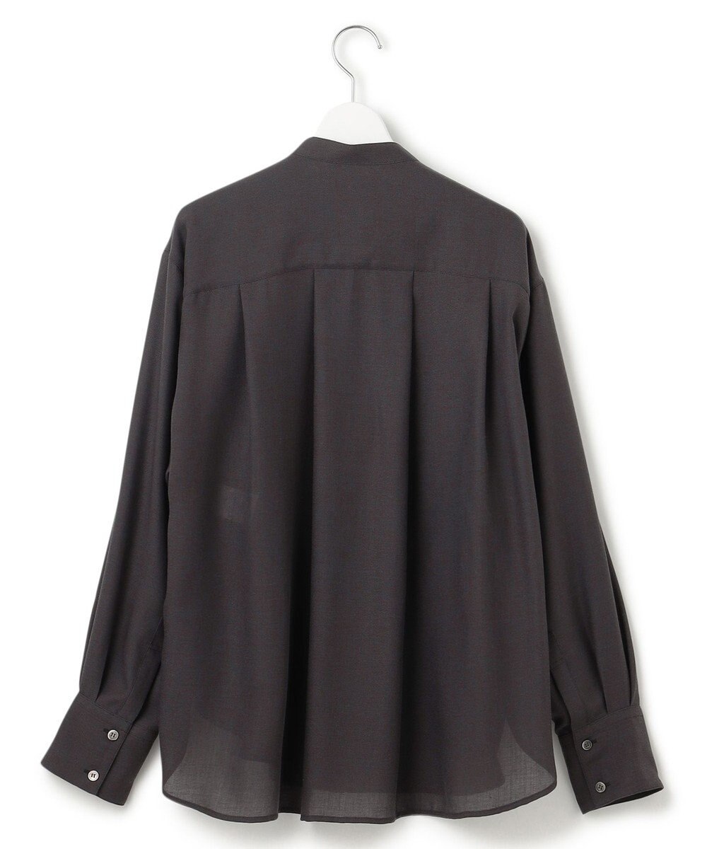 23区 【Oggi10月号掲載/洗える】ウールシアービエラ バンドカラー シャツ 