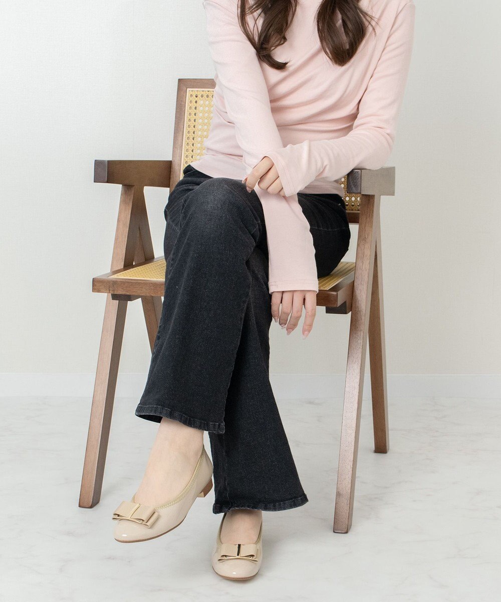 Bridget Birkin 【Bridget Birkin】バックルグログランリボンレインパンプス 
