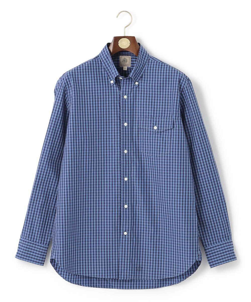 J.PRESS MEN ポプリンストライプシャツ/B.D 