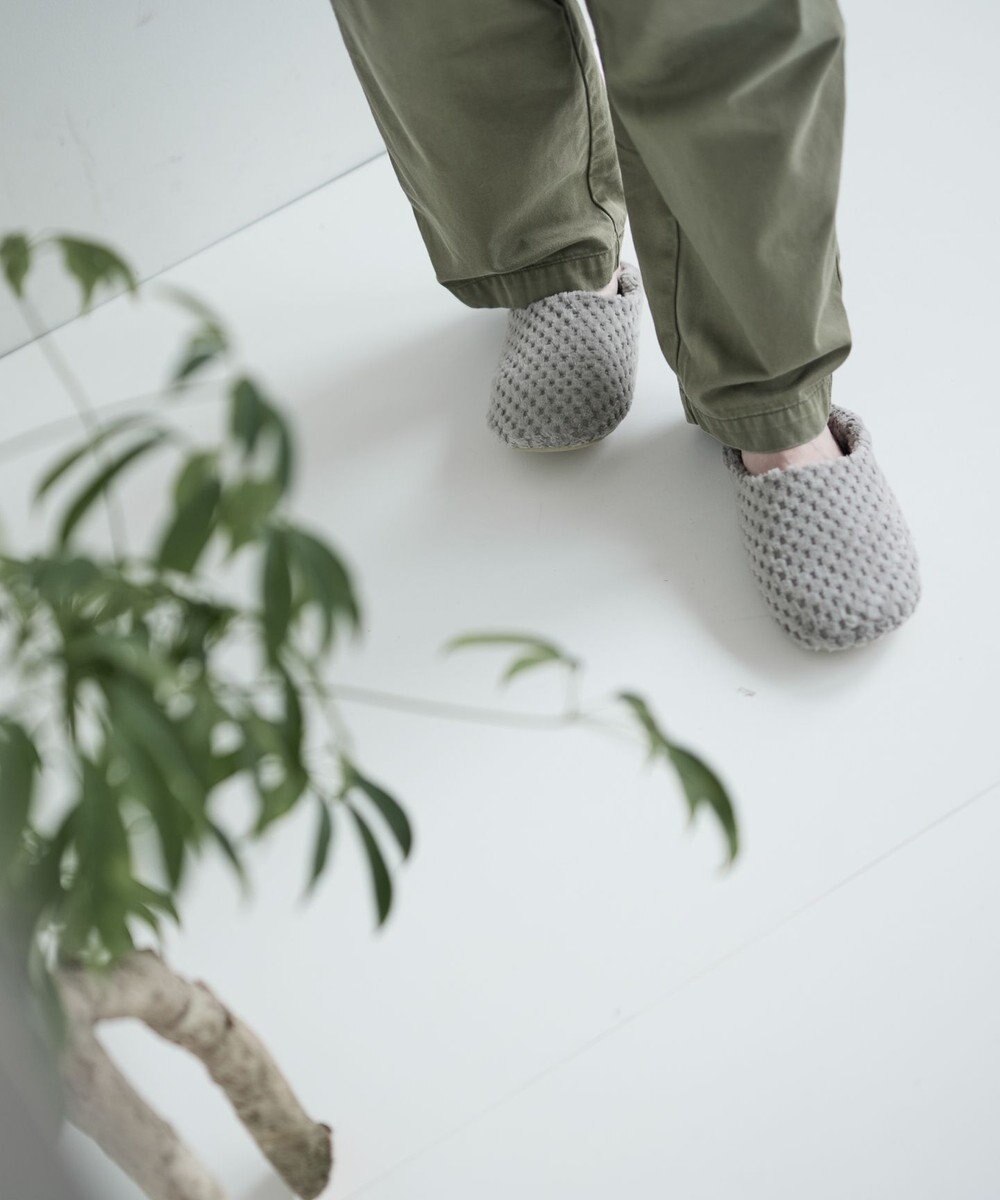 LOOM&SPOOL GRS綿毛布ルームシューズ 