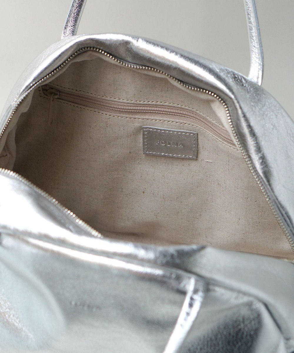 FOLNA RD ホイルレザーボストンバッグ Mサイズ 