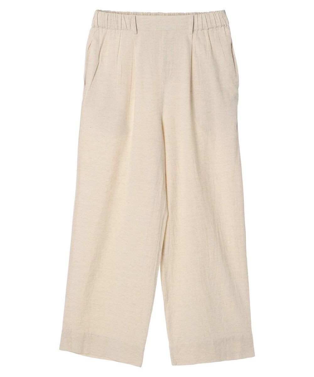 earth music&ecology 綿麻キャンブリッククロップドパンツ 