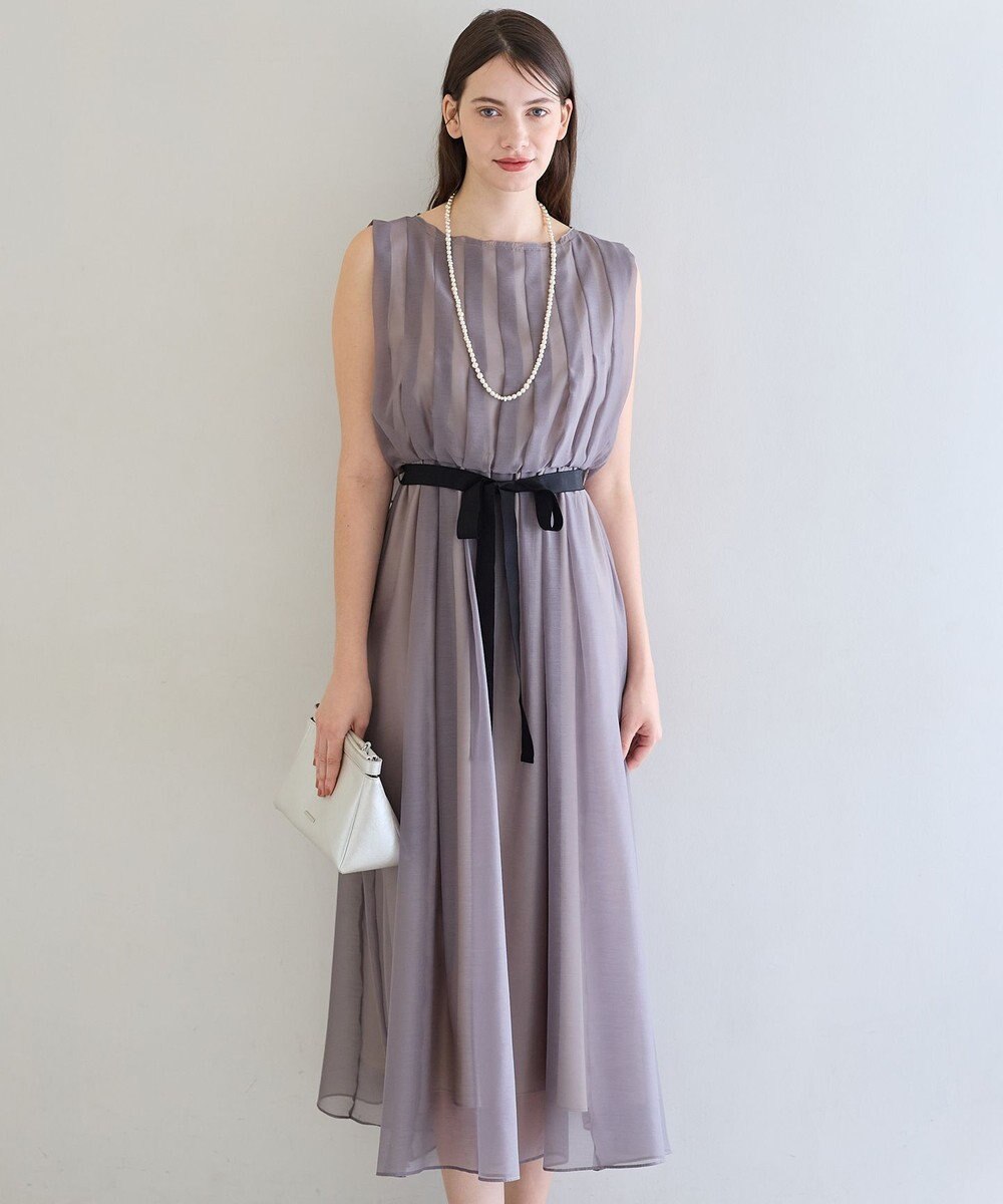 23区 【APPLAUDIR】グロッシーオーガンザ ドレス 