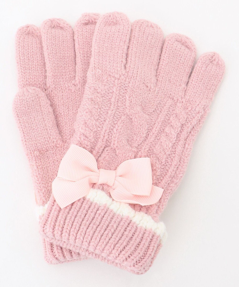 ANY KIDS ケーブルリボン手袋 