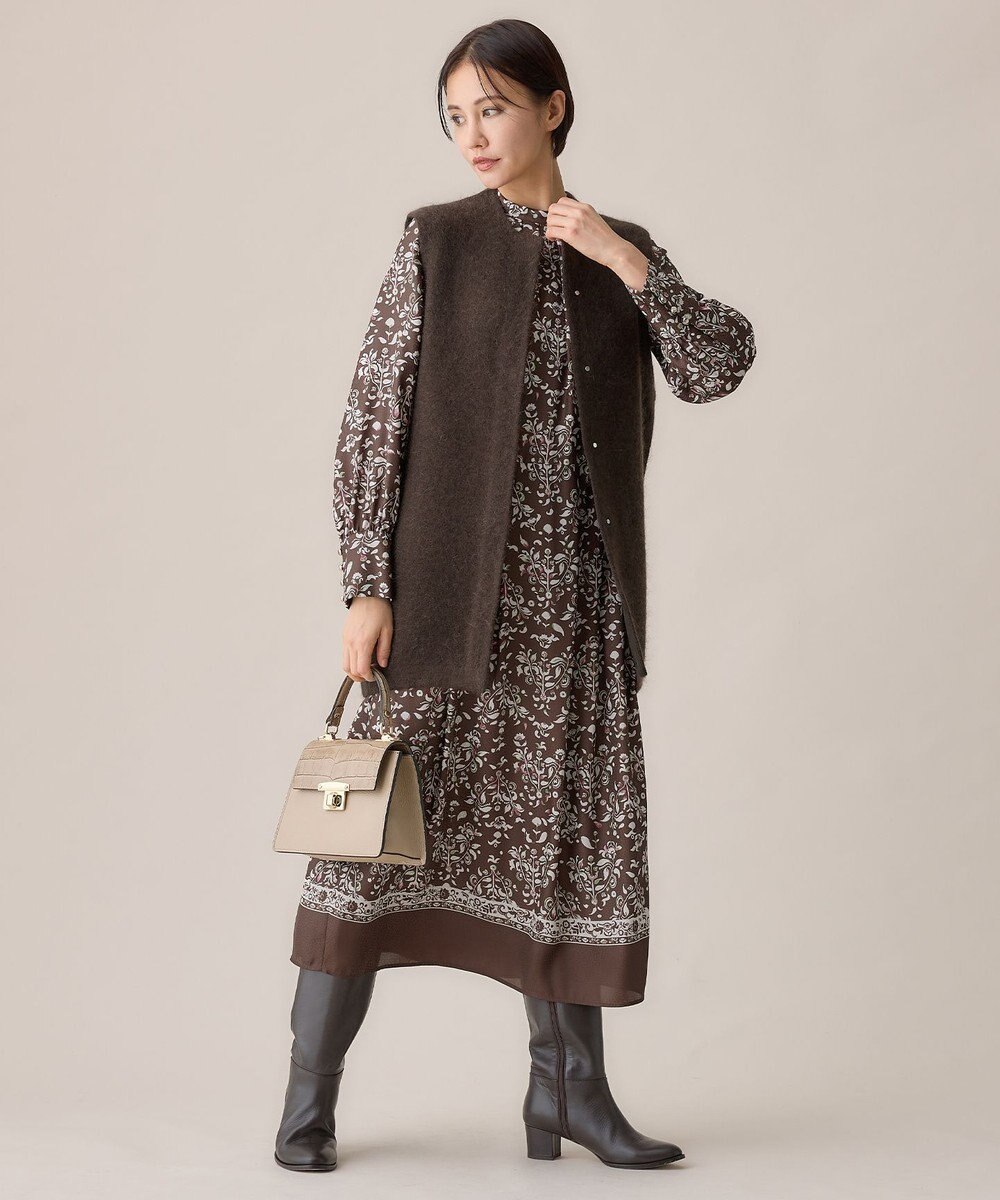 自由区 【WEB限定カラーあり】モヘアニット ジレ 