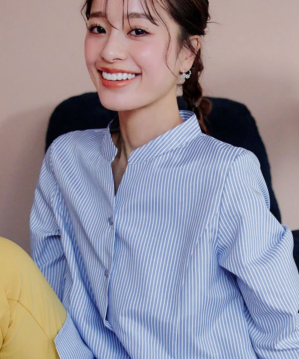 Tiaclasse L 【洗える】バックタックフレアチュニック 