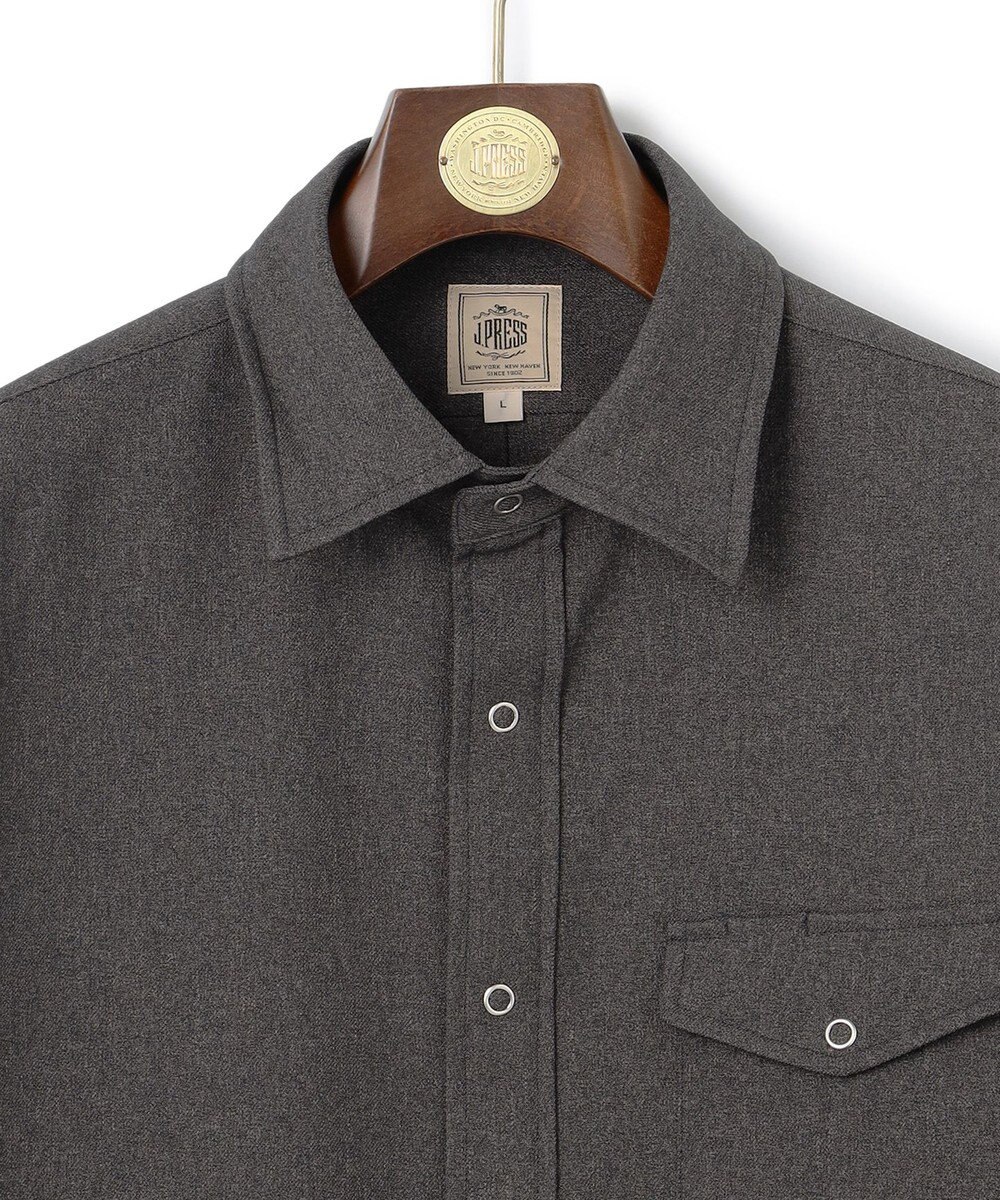 J.PRESS MEN 【WEB・一部店舗限定】ストレッチ シャツブルゾン 