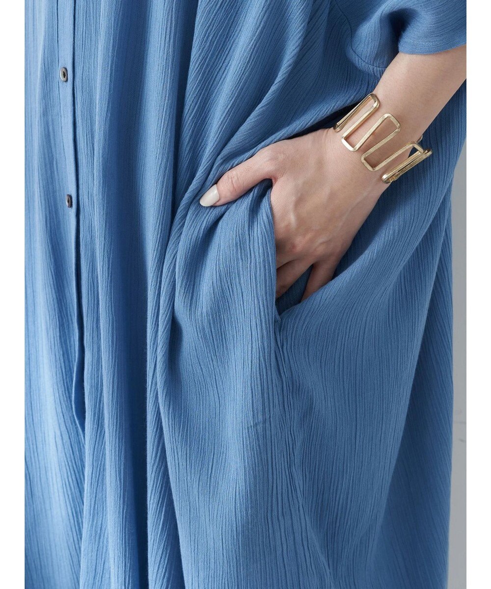 earth music&ecology レーヨンビッグシャツチュニック 