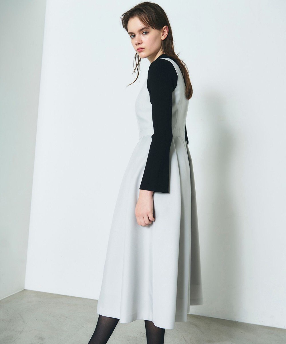 GRACE CONTINENTAL ツイルタックワンピース 