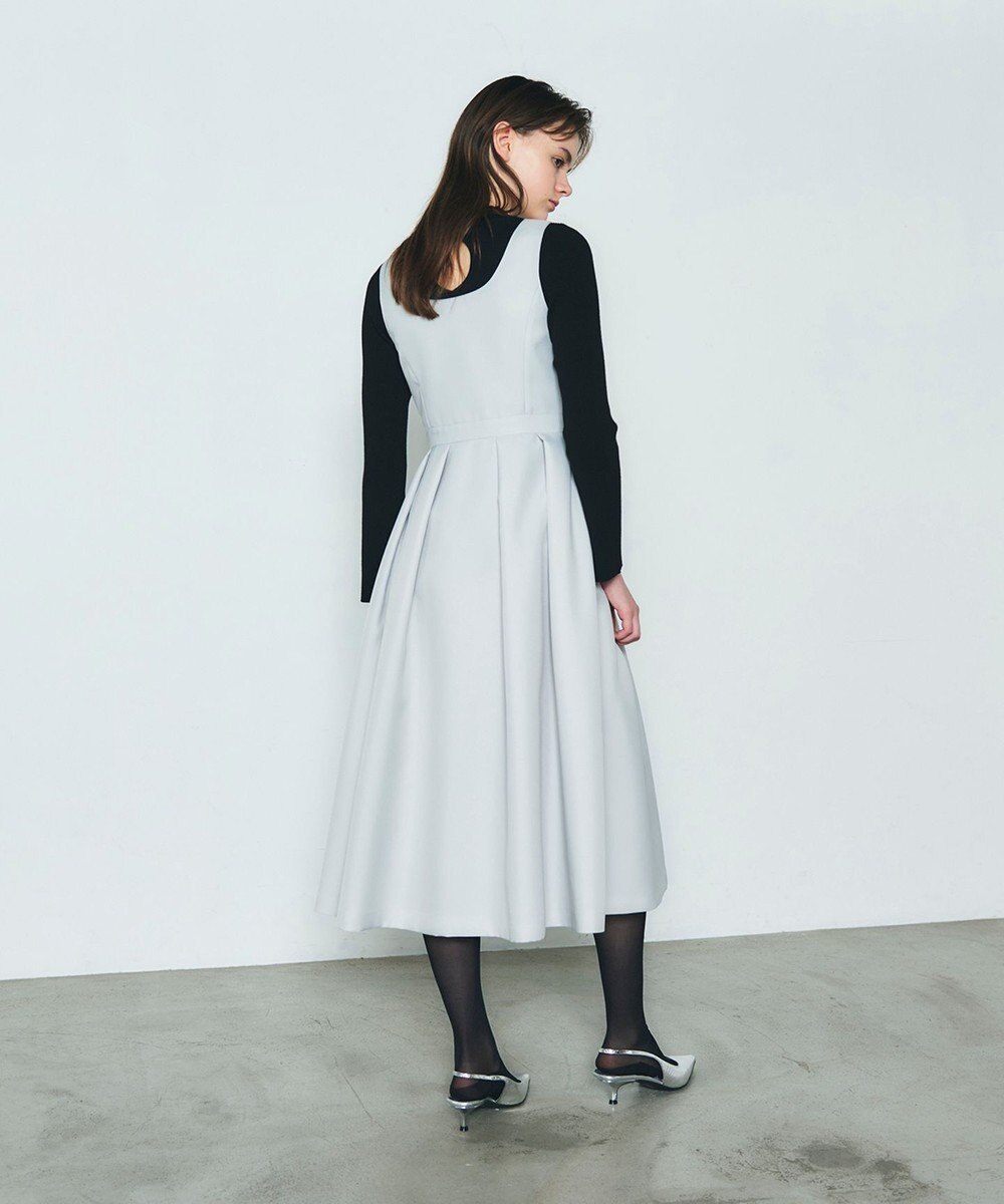 GRACE CONTINENTAL ツイルタックワンピース 