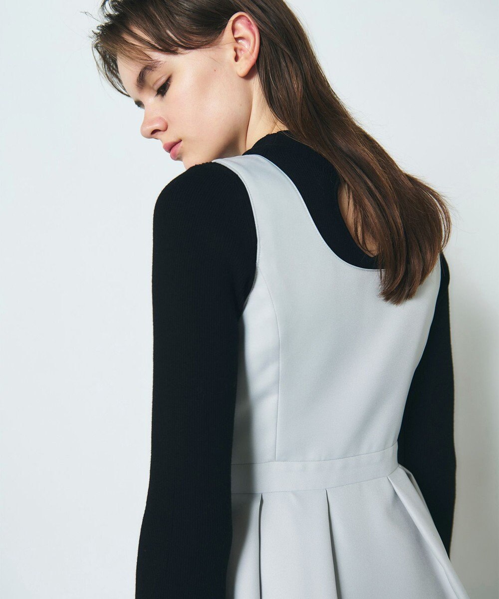 GRACE CONTINENTAL ツイルタックワンピース 