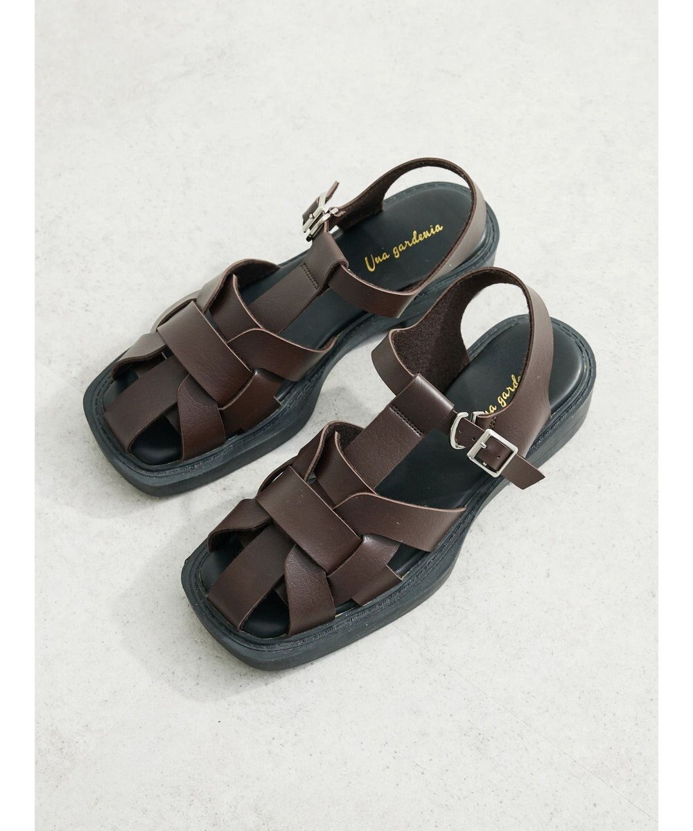 Green Parks ・Ｕｎａ　ｇａｒｄｅｎｉａ　スクエアトゥグルカサンダル 