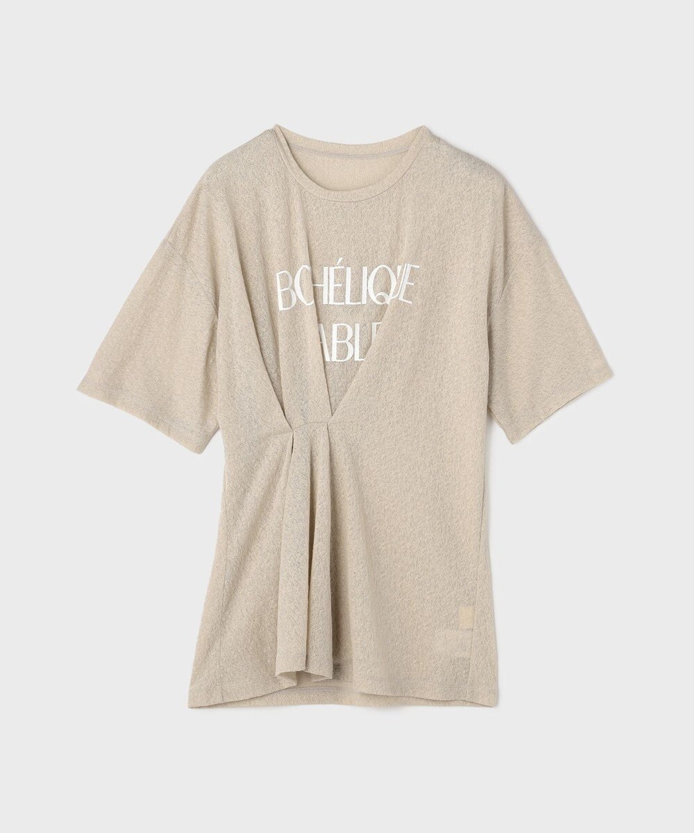 GRACE CONTINENTAL タックロゴTシャツ 