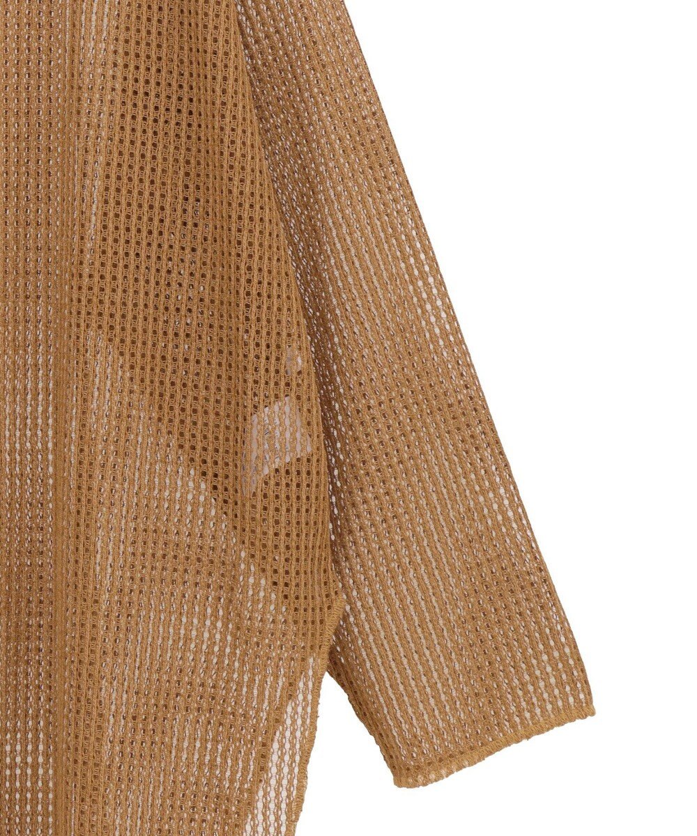 Green Parks メッシュ長袖ゆるカットプルオーバー 