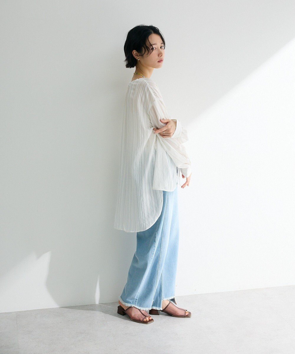 Green Parks 切り替えカーウ゛ィーデニムパンツ 