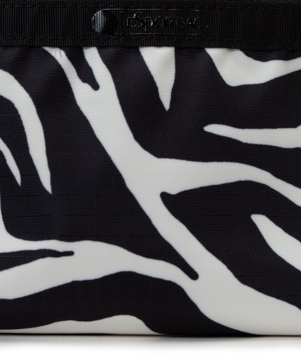 LeSportsac SMALL SLOAN COSMETIC/クリームブラックゼブラ 