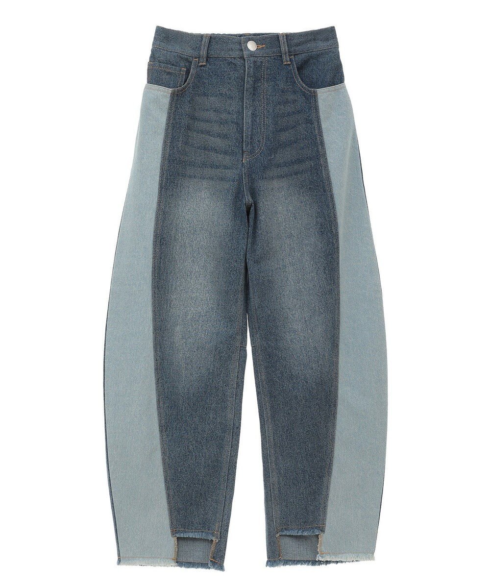 Green Parks 切り替えカーウ゛ィーデニムパンツ 