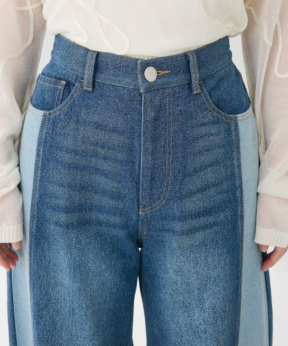 Green Parks 切り替えカーウ゛ィーデニムパンツ 