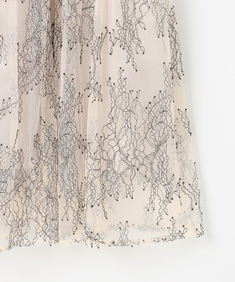 Feroux ニット×ティアードレース スカート 