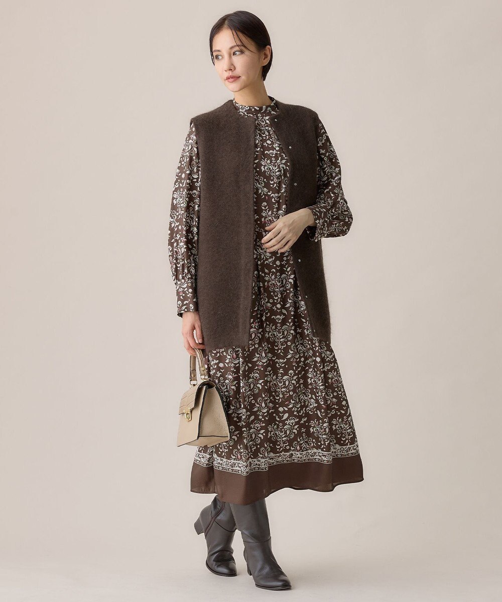 自由区 【WEB限定カラーあり】モヘアニット ジレ 