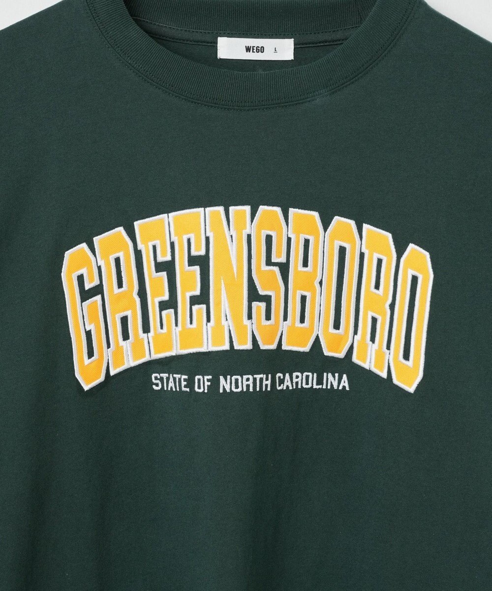 WEGO ヘビーウエイト刺繍グラフィックロンT 