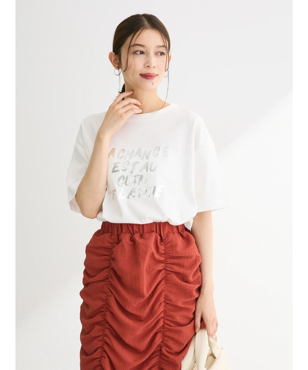 Green Parks 箔プリント半袖ボックスロゴＴ 