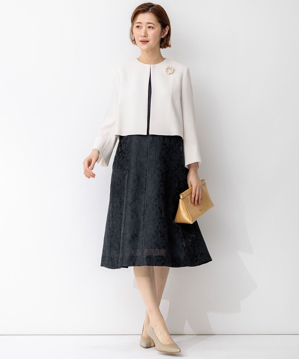 23区 S 【APPLAUDIR】シアーフラワージャカード ドレス 