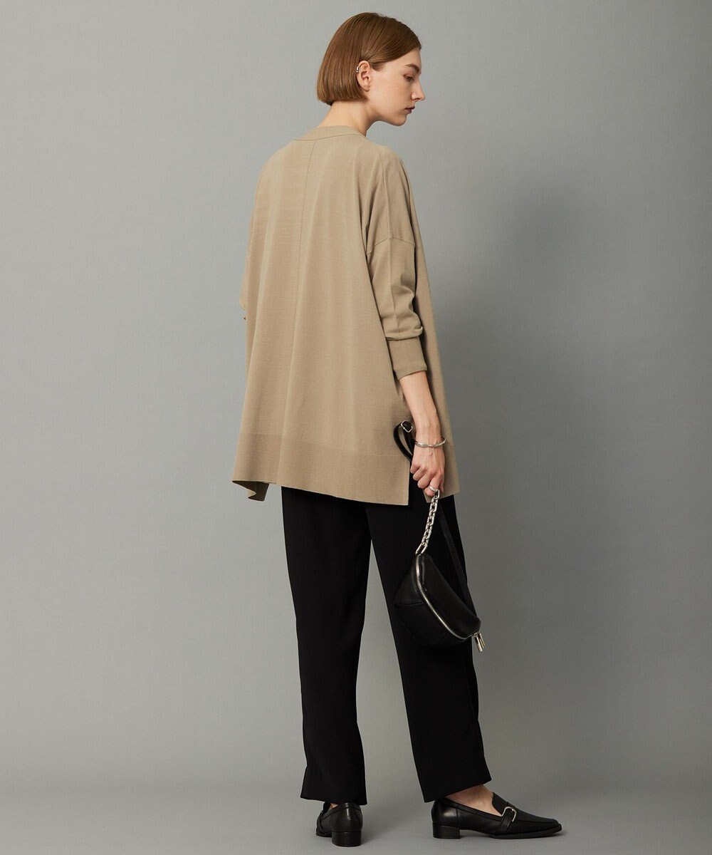 ICB 【洗える】ヴィスコースワイド Vネックカーディガン 