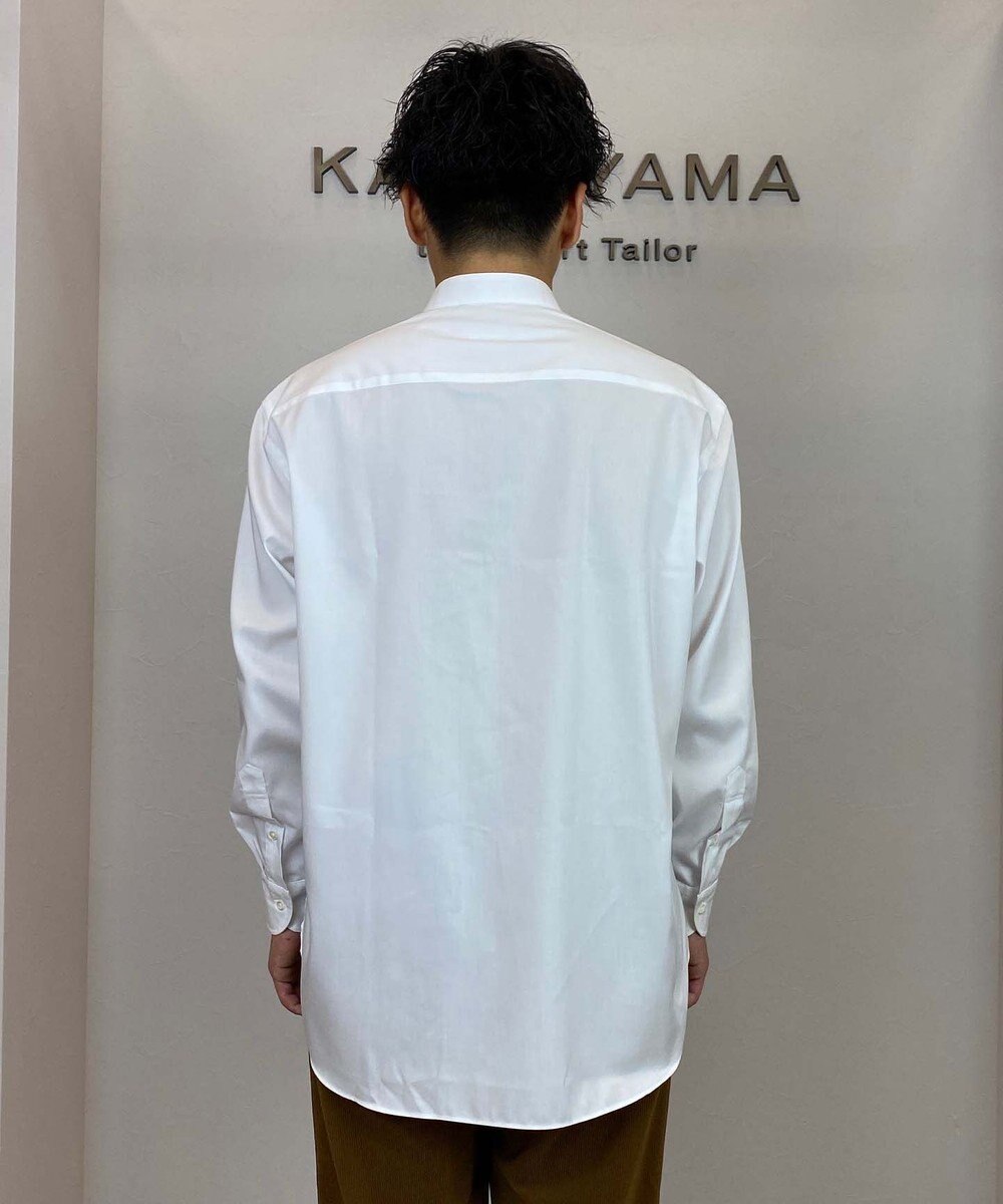 KASHIYAMA バンドカラーシャツ/ディープテール 