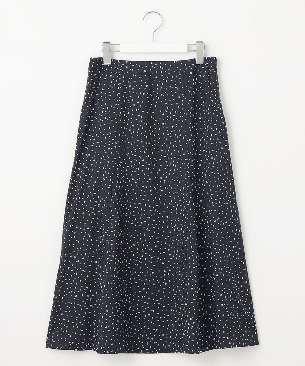 J.PRESS LADIES S 【洗える・イージーケア】スパンローンランダムドット スカート 