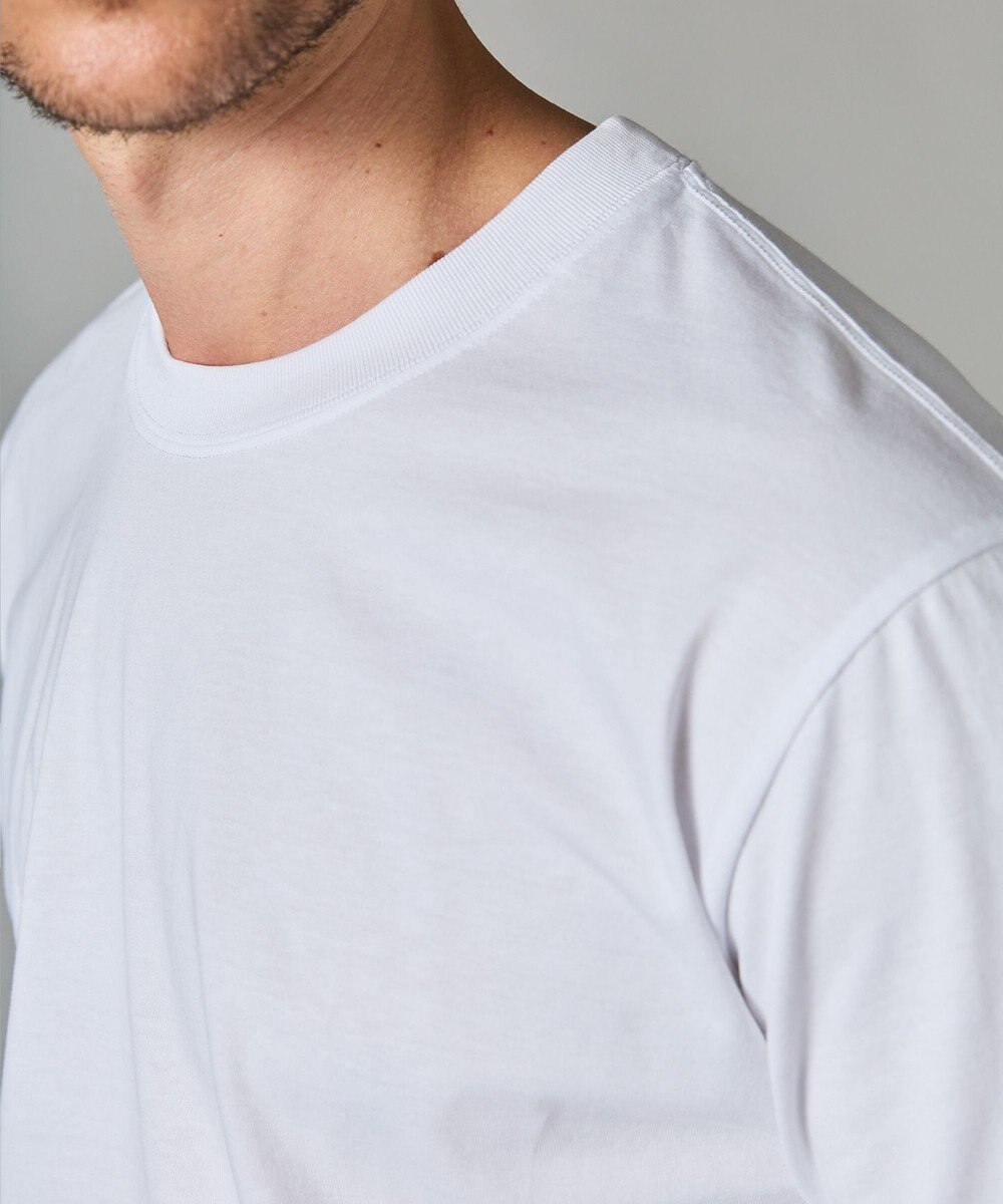 GOTAIRIKU ビジネスインナー/下着兼用【パックT】5.6oz 綿100％ スムース光沢加工 Tシャツ（クルーネック/2枚セット） 