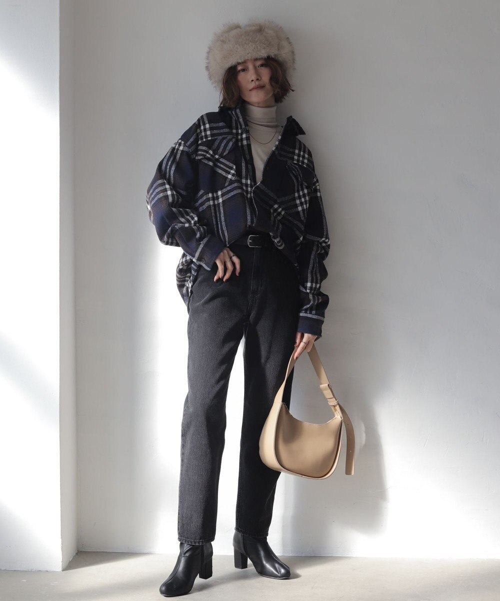 WEGO 【2025年秋冬新作/ユニセックス着用ITEM/SMLサイズ展開】ヘビーネルチェックシャツ（LS） 