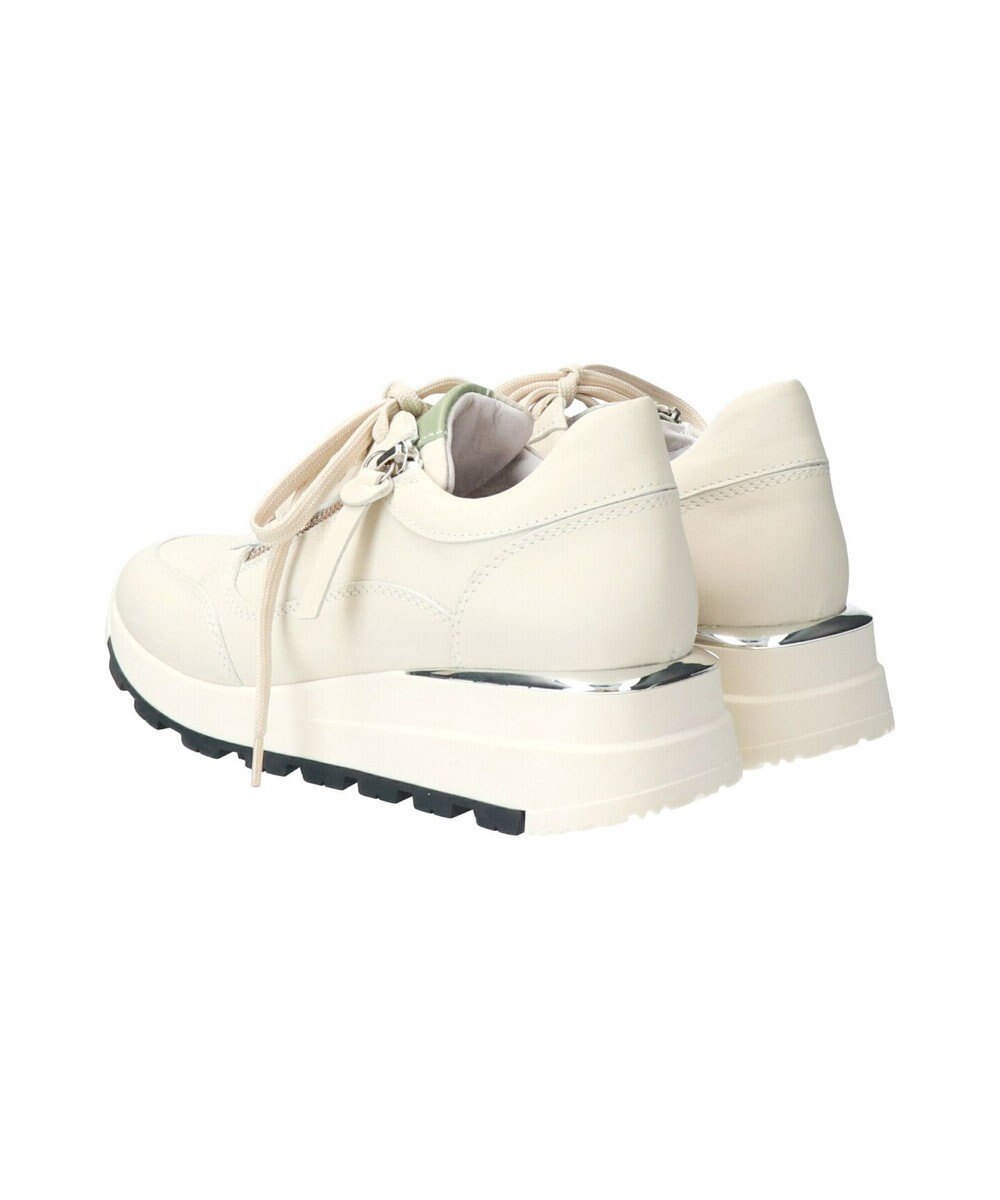 INTER-CHAUSSURES 【QUSHELI】アウトサイドジップレザースニーカー 