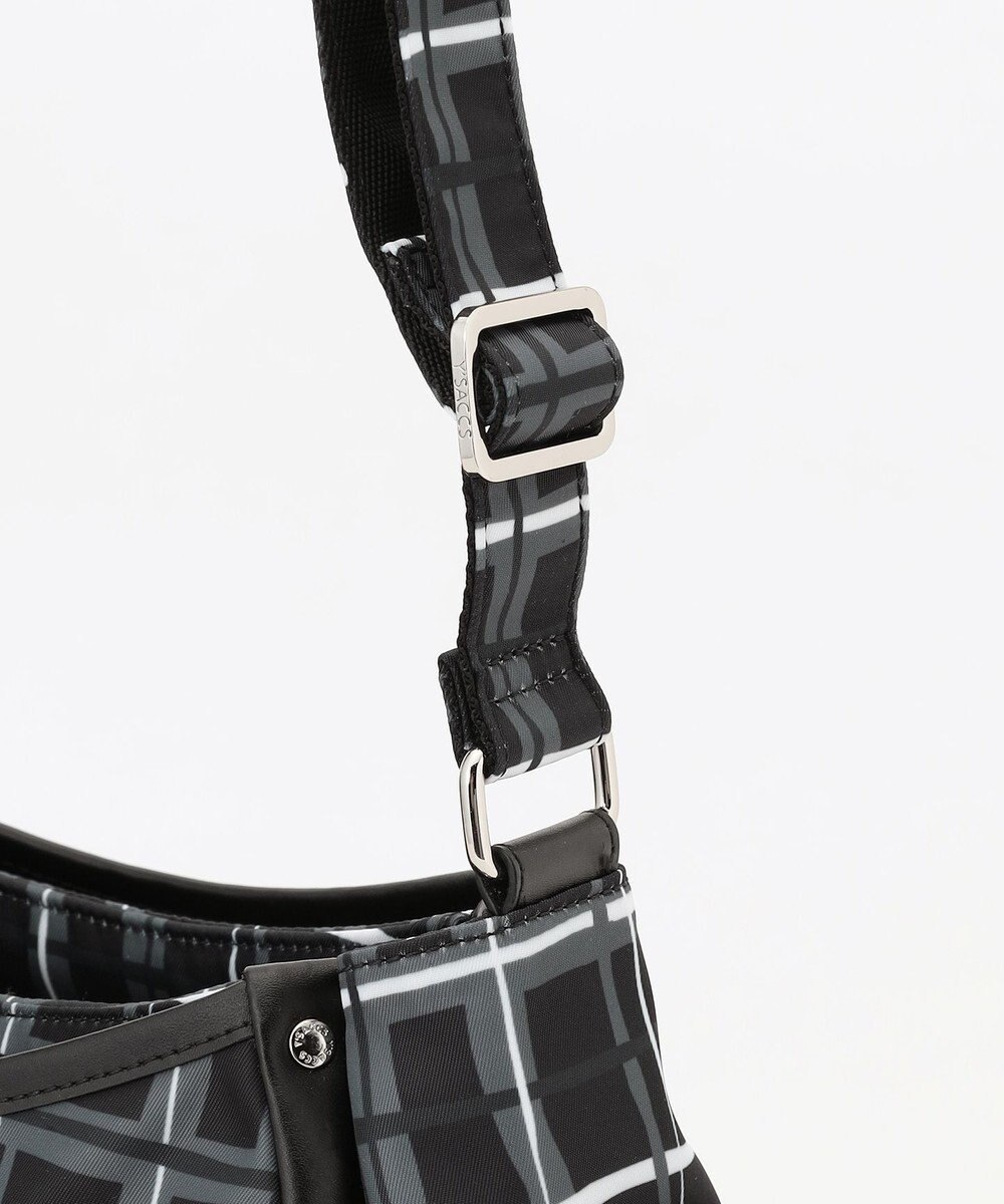 Y'SACCS ドローイングチェックショルダーバッグ 