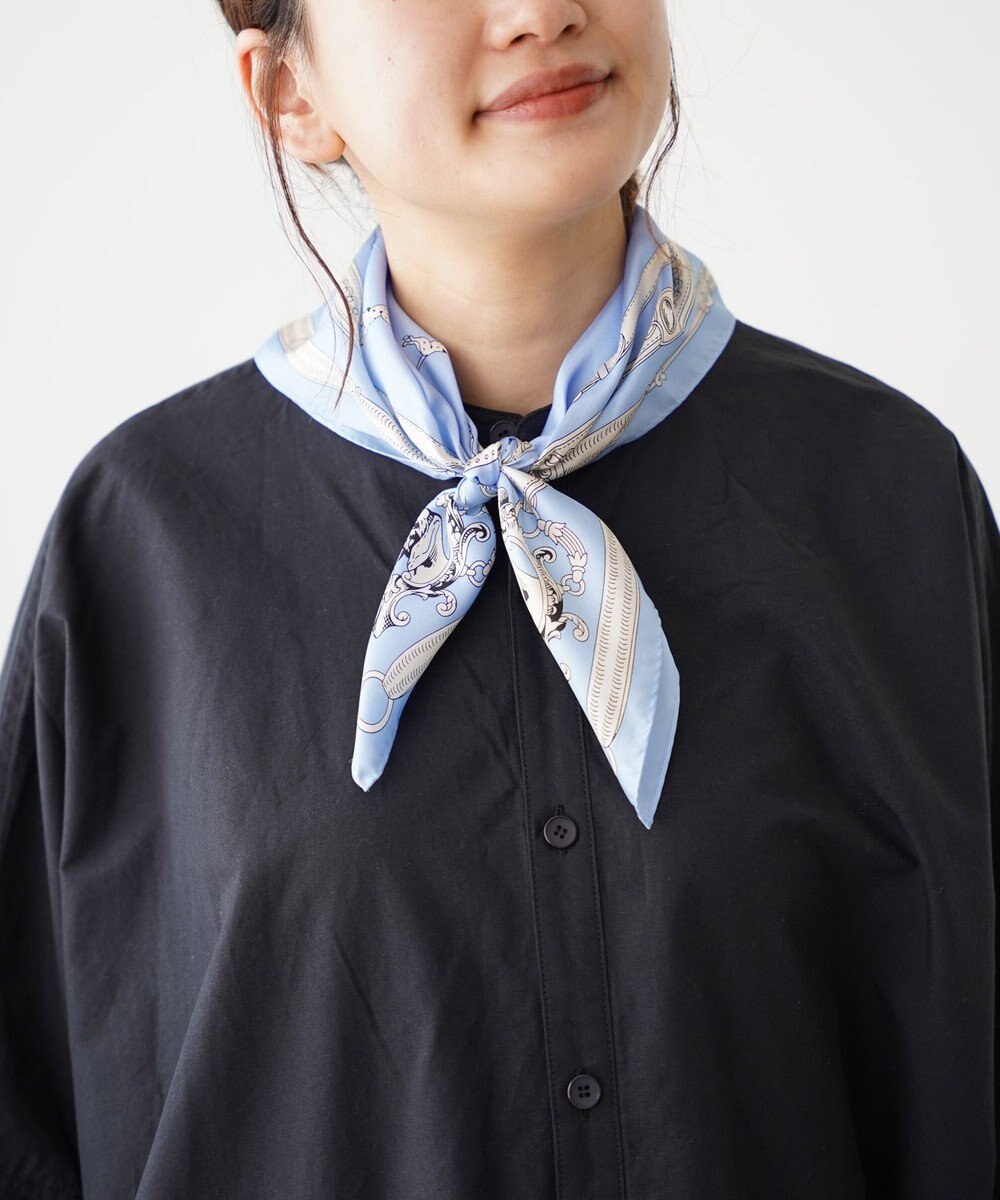 Marca 【Marcaオリジナル】ドッグ 小判 シルクツイル スカーフ 