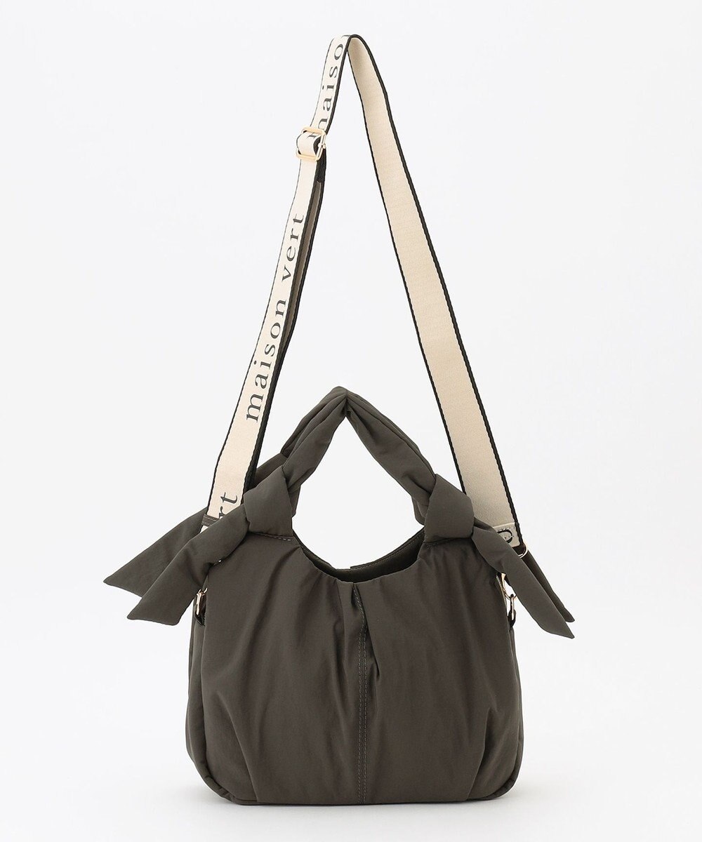 LA BAGAGERIE 【maison vert】 【撥水】リボンフワフワ２WAYトート 