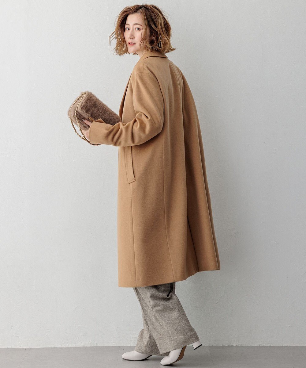 23区 L 【滝沢眞規子さん着用】ウールカシミヤビーバー チェスターコート 