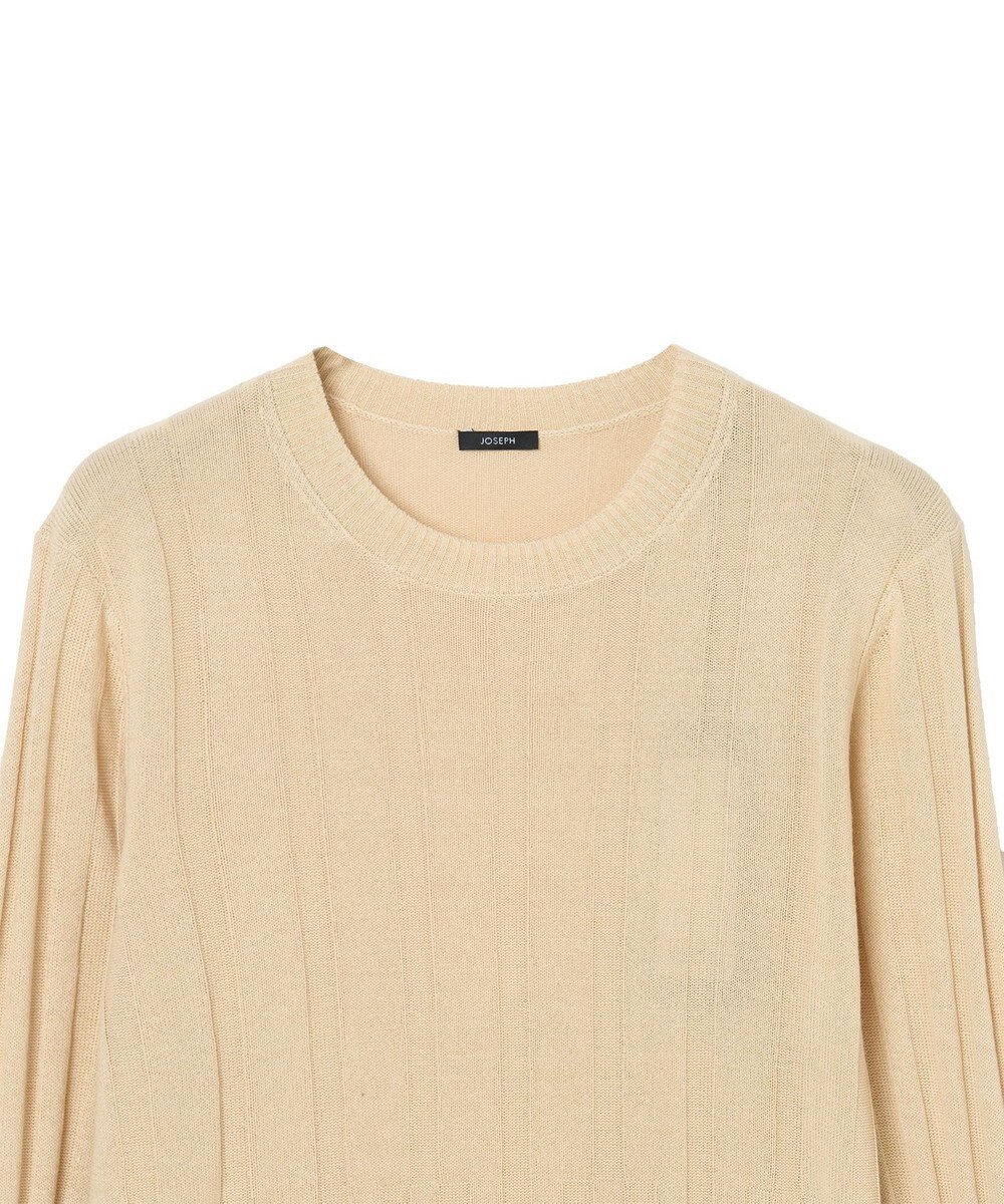 JOSEPH 【WEB&OUTLET限定・洗える】テクスチャードレーヨン　ラウンドネックニット 