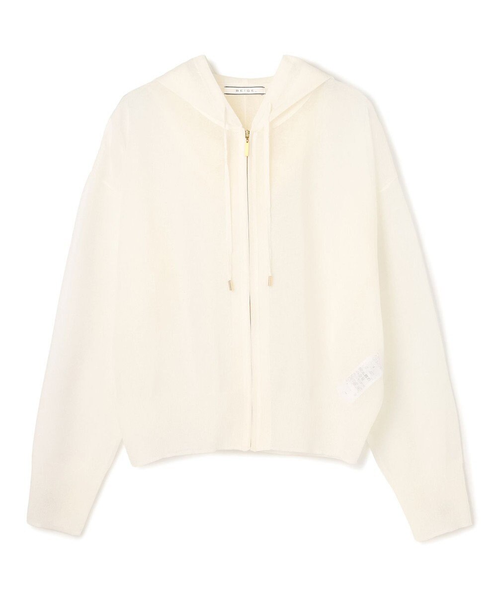 BEIGE， SIDERITE / シアージップフーディーニット 