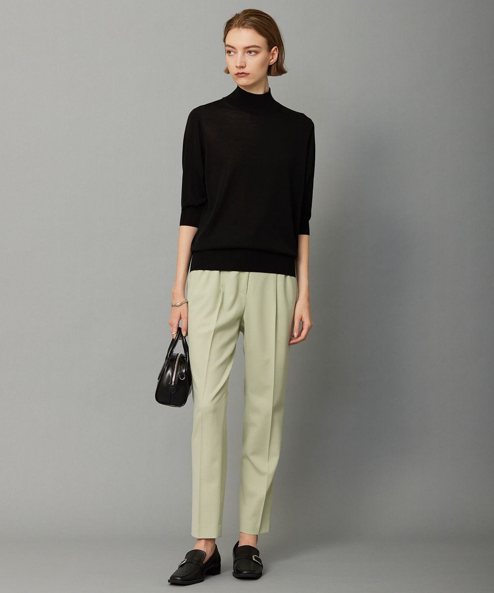 ICB 【洗える】 ウールアセテートハイゲージ ハイネックプルオーバー 