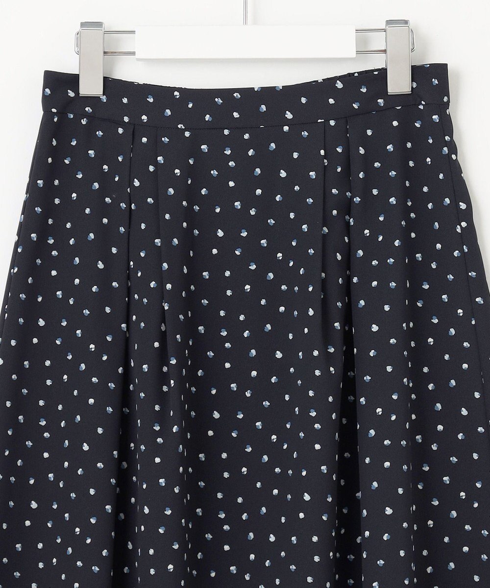 J.PRESS LADIES S 【洗える】ドット フラワープリント スカート 