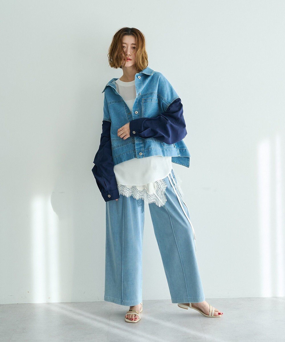 YECCA VECCA [2SET]レイヤードワイドパンツ 