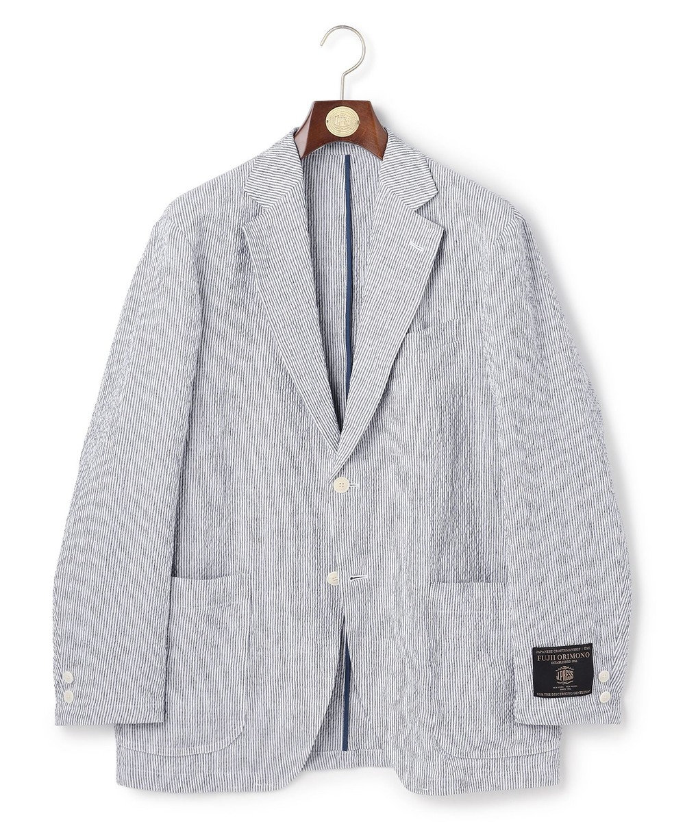 J.PRESS MEN 【SHACKET】ストレッチリネンサッカー ジャケット 