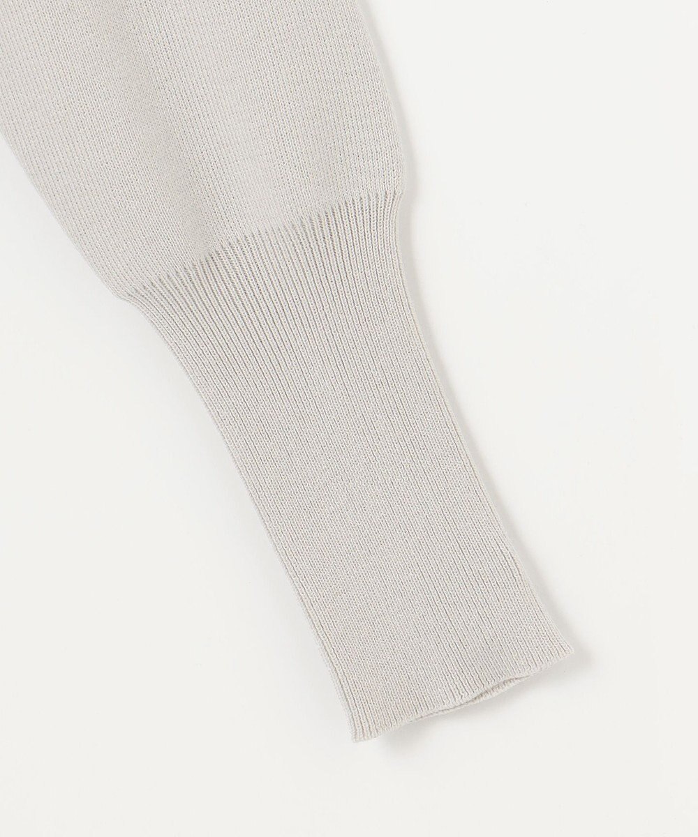 自由区 【WEB限定カラー有/洗える】コットンアセテート チュニック丈ニット 