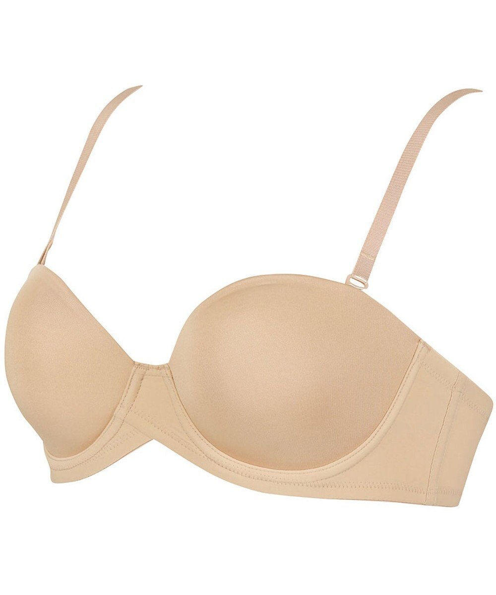 WACOAL ブラジャー ストラップレス サイズや体型特徴に合わせた設計 アウターにひびきにくい メッシュ素材(カップ肌側) レディース BXC610 /ワコール 