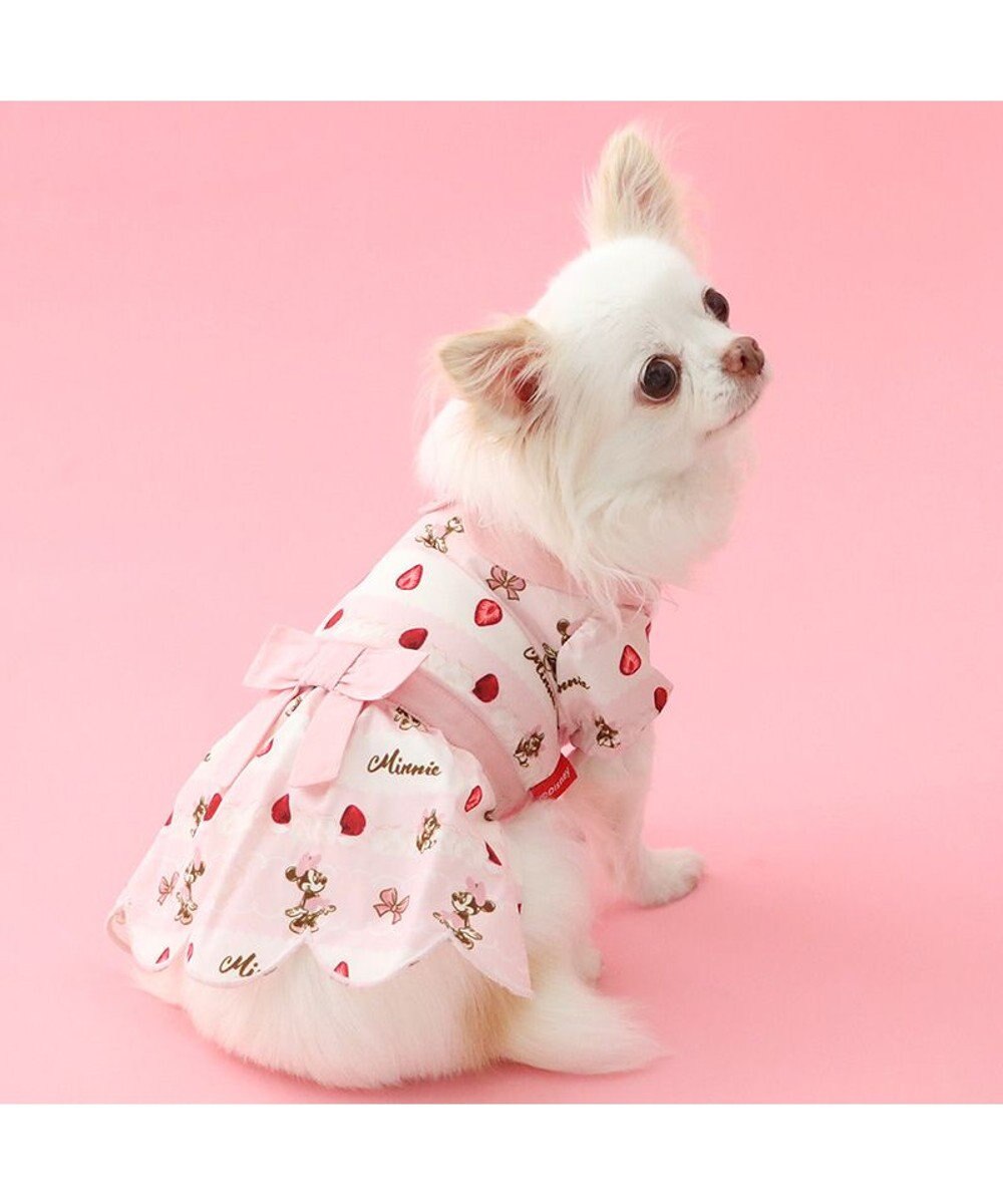 PET PARADISE ディズニー ミニーマウス ワンピース 《苺ケーキ柄》 小型犬 
