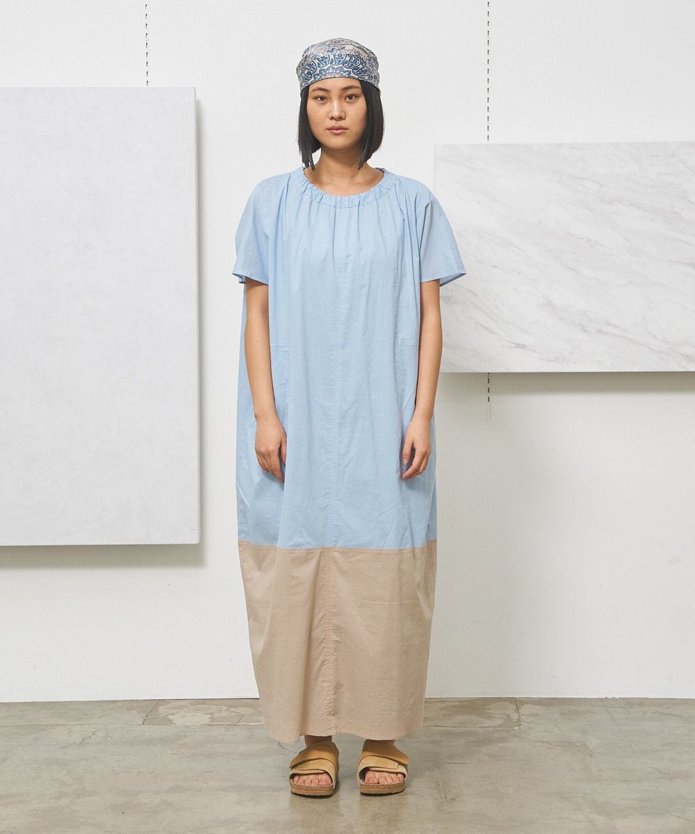 J.PRESS YORK STREET 【WOMEN】バイカラー ワンピース 