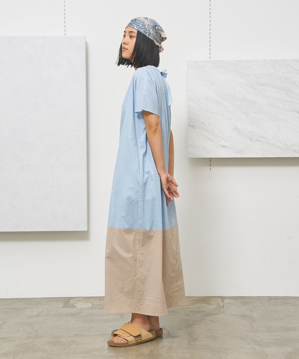 J.PRESS YORK STREET 【WOMEN】バイカラー ワンピース 